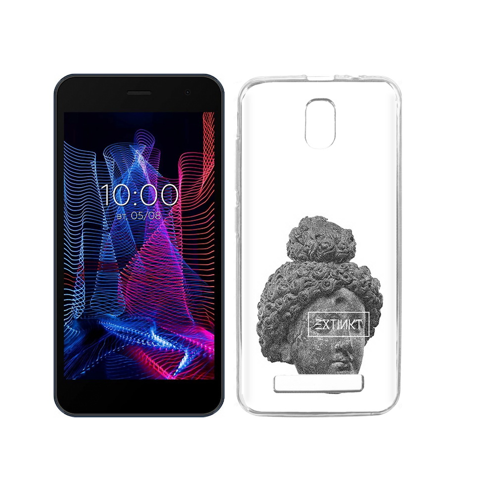 

Чехол MyPads Tocco для BQ 5047L Like каменное лицо девушки, Прозрачный, Tocco
