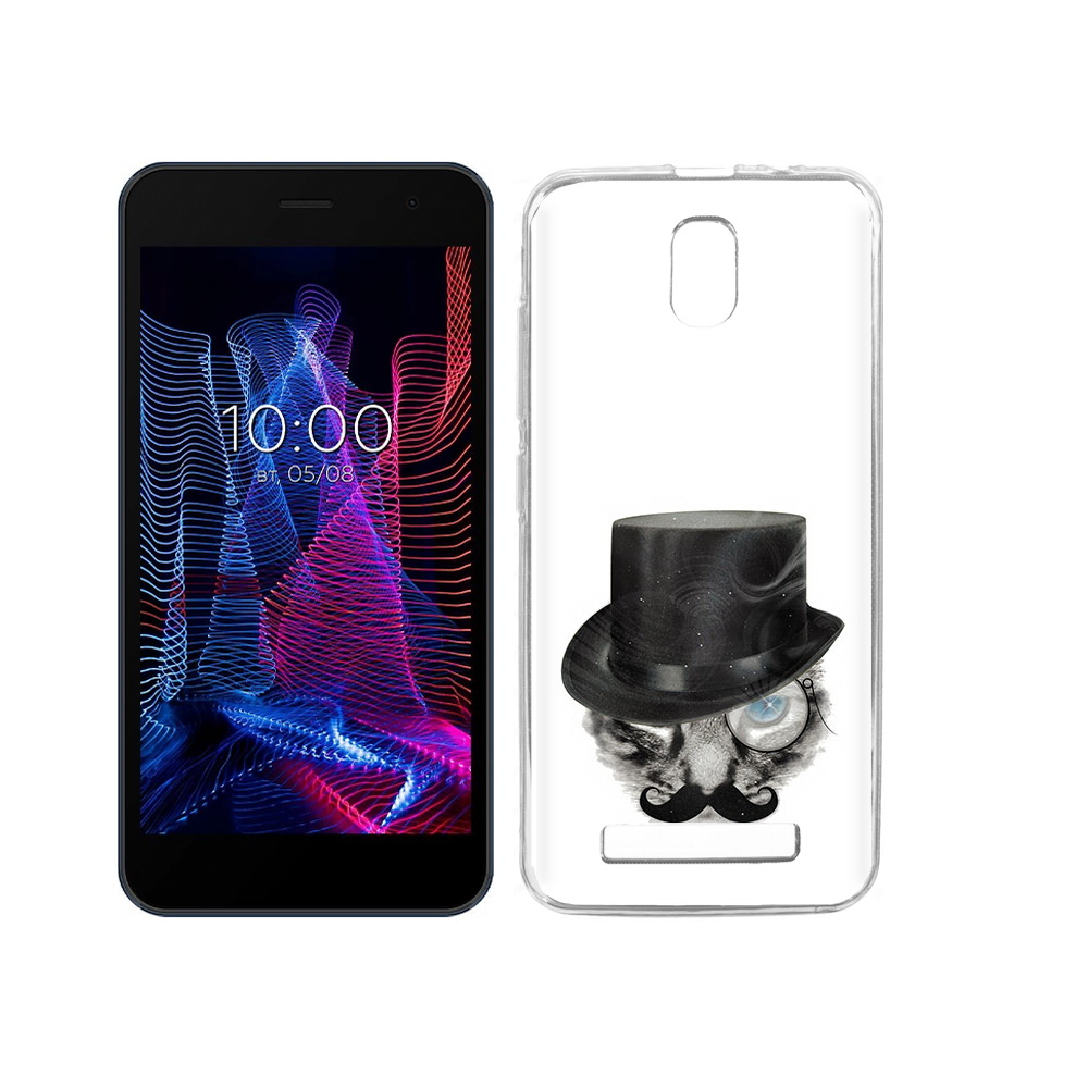 

Чехол MyPads Tocco для BQ 5047L Like интелегентный кот, Прозрачный, Tocco