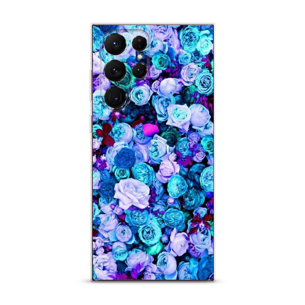 

Чехол на Samsung Galaxy S22 Ultra "Цветочный ковер", Фиолетовый, 2104050-2
