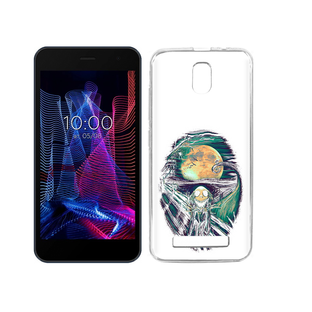 

Чехол MyPads Tocco для BQ 5047L Like зубастое существо абстракция, Прозрачный, Tocco