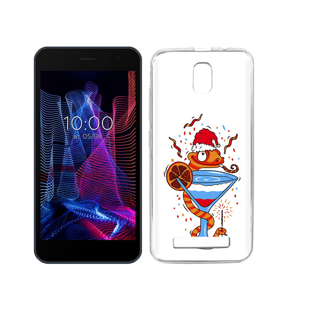 

Чехол MyPads Tocco для BQ 5047L Like змейка, Прозрачный, Tocco