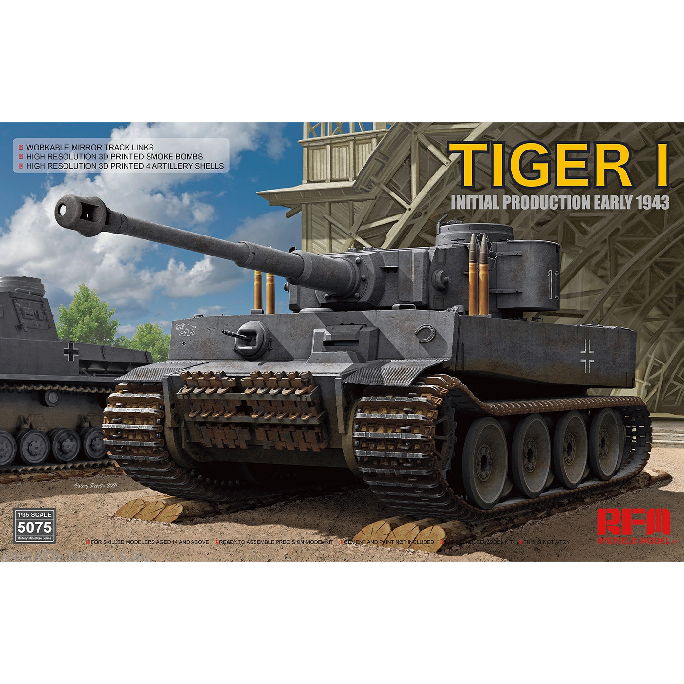 

RM-5075 Rye Field Model 1/35 Tiger I Initial Production Early 1943, RM-5075