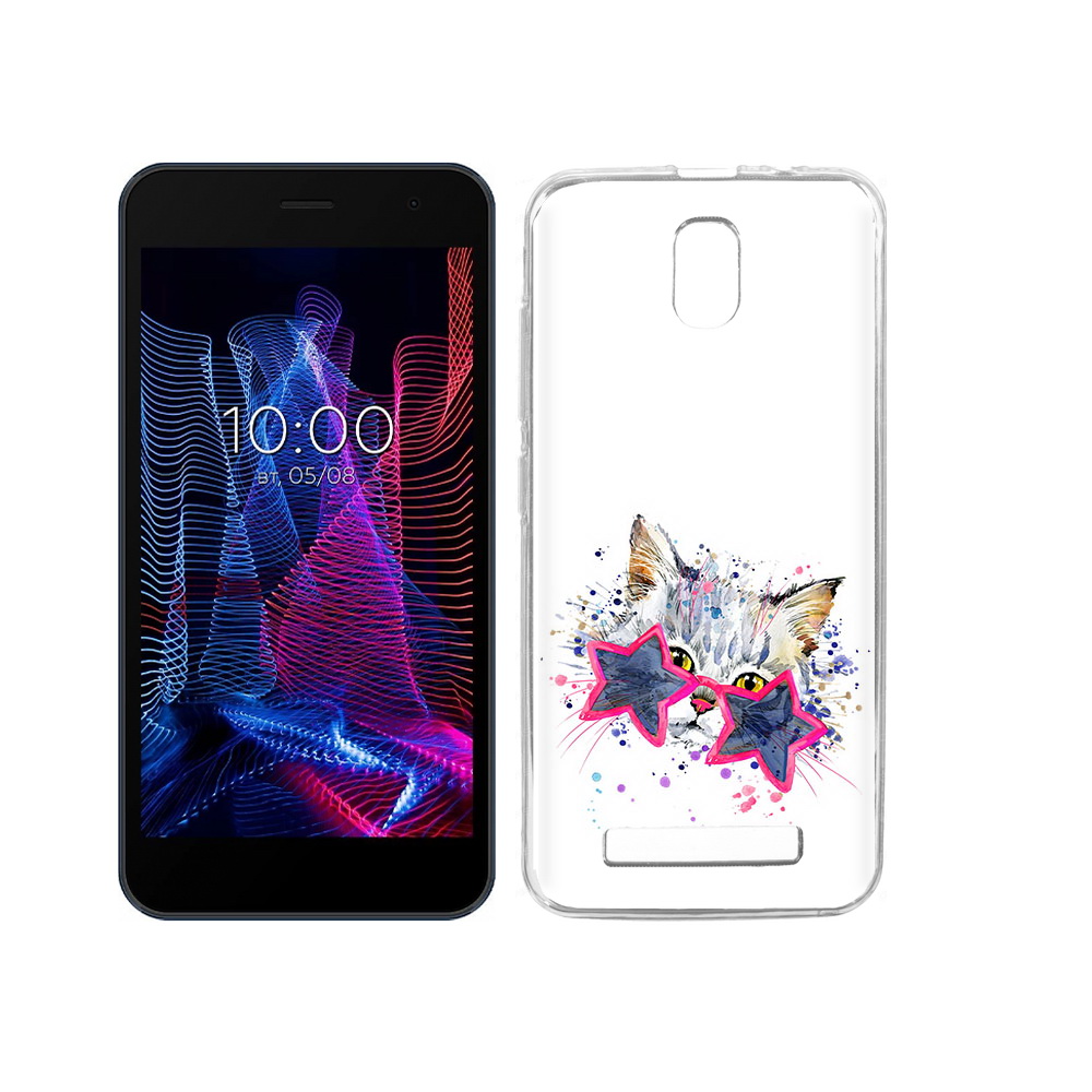 

Чехол MyPads Tocco для BQ 5047L Like звездные очки, Прозрачный, Tocco