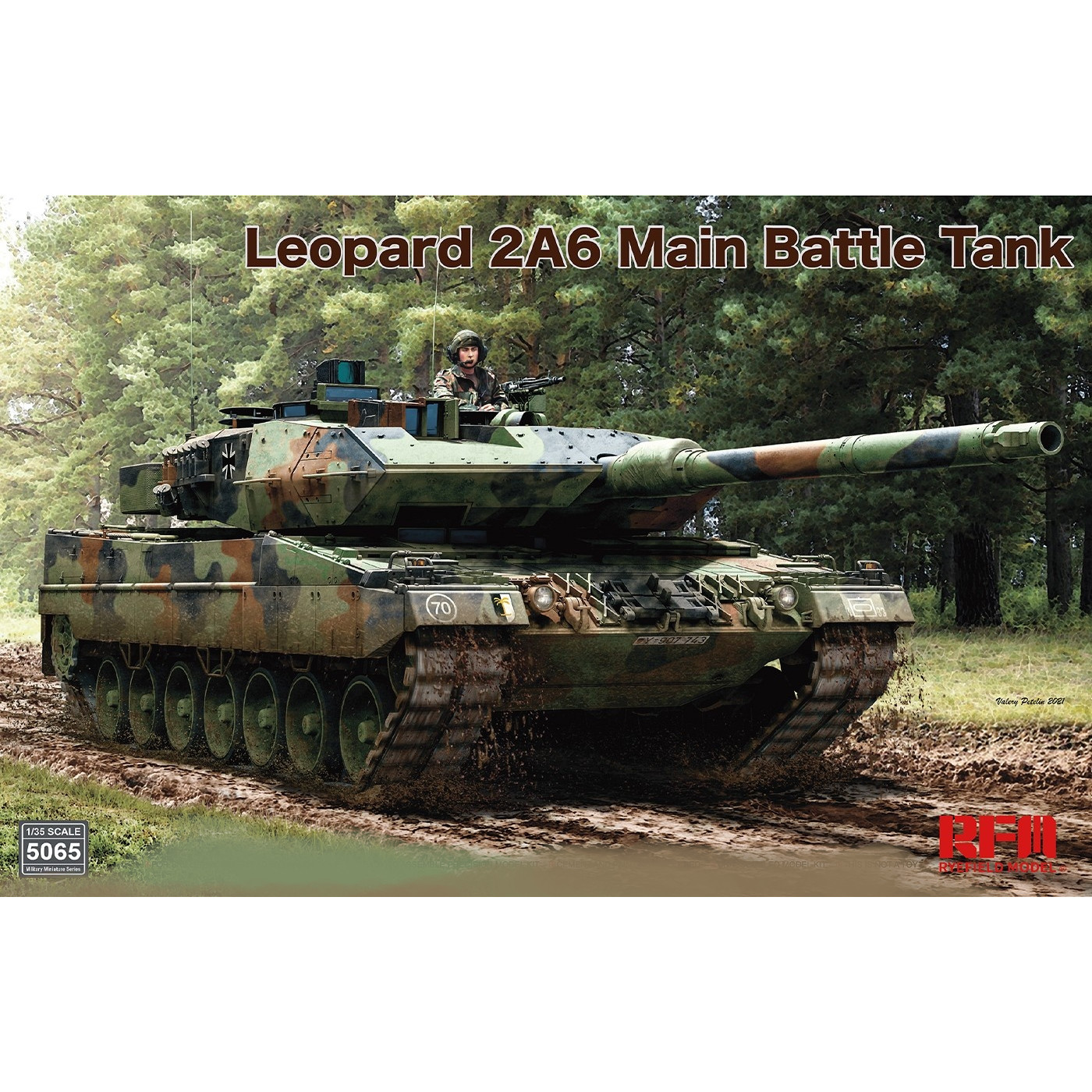 

RM-5065 Rye Field Model 1/35 Основной боевой танк Leopard 2A6 с рабочими траками, RM-5065