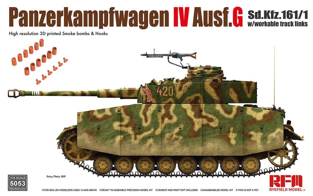

Средний танк Rye Field Model 1:35 Pz.Kpfw.IV Ausf. G Sd.Kfz. 161.1, RM-5053, RM-5053