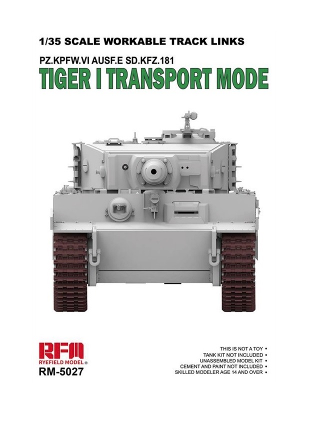 

RM-5027 Rye Field Model 1/35 Workable Track Links Tiger I Transport Mode, RM-5027