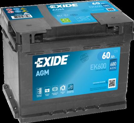 

Аккумулятор автомобильный EXIDE EK600 60 Ач