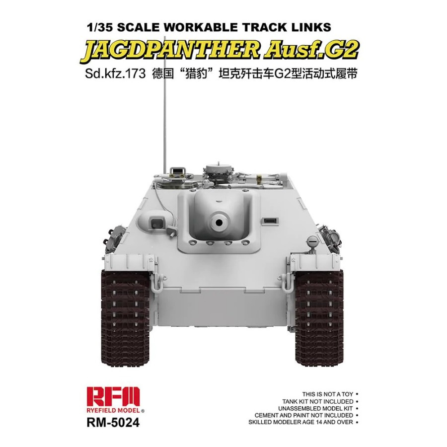 

RM-5024 Rye Field Model 1/35 Workable Track Links for Jagdpanther Ausf.G2, RM-5024