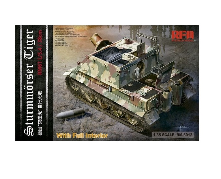 

RM-5012 Rye Field Model 1/35 Sturmtiger With Full Interior, RM-5012