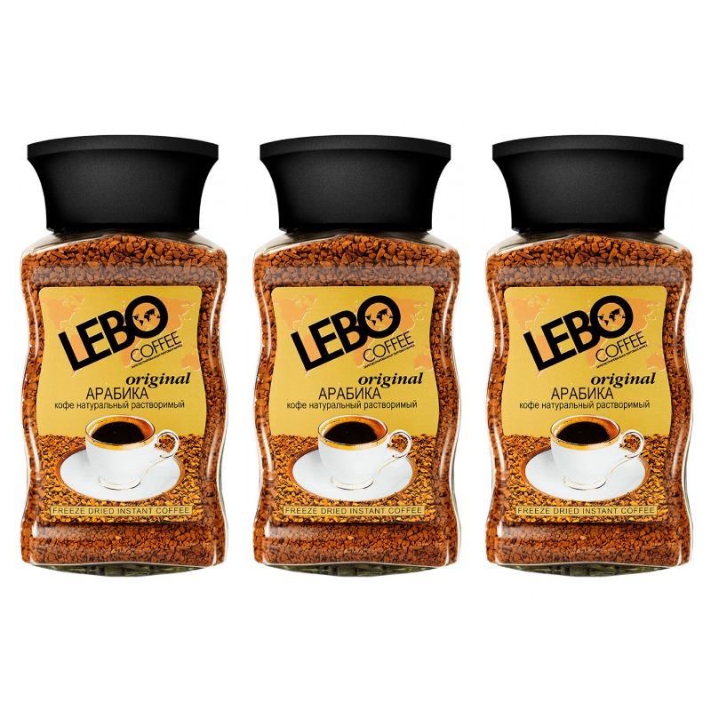 

Кофе растворимый Lebo Original, 100 г х 3 шт, Original