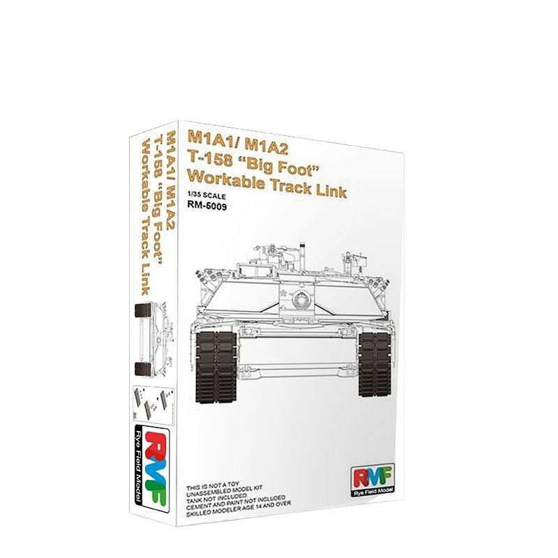 

RM-5009 Rye Field Model 1/35 M1A1/M1A2 T-158 "Big Foot" Workable Track Link, RM-5009