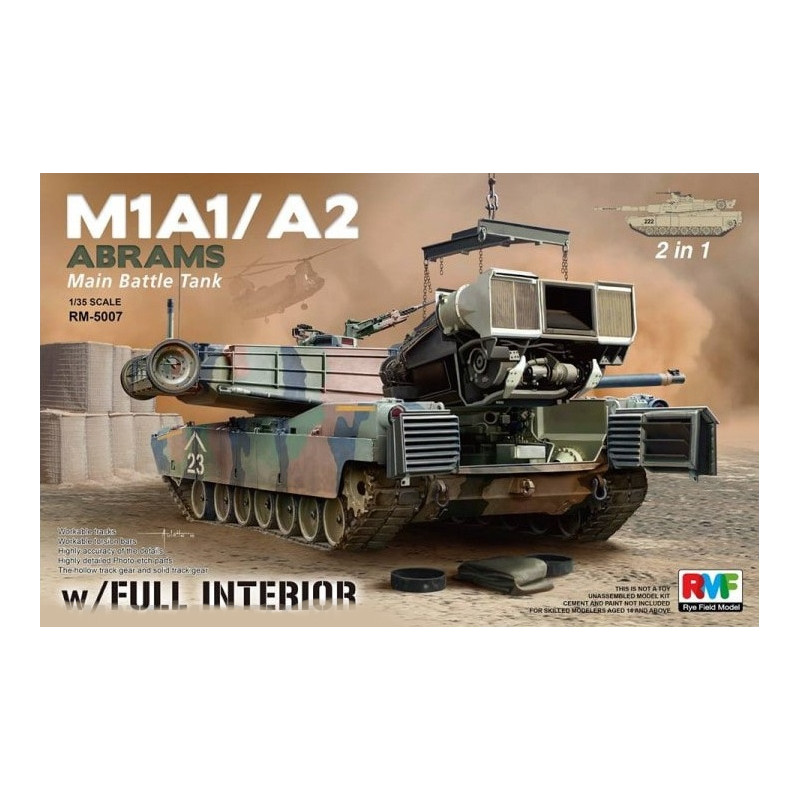 

RM-5007 Rye Field Model 1/35 M1A1/M1A2 w/ Full Interior, RM-5007