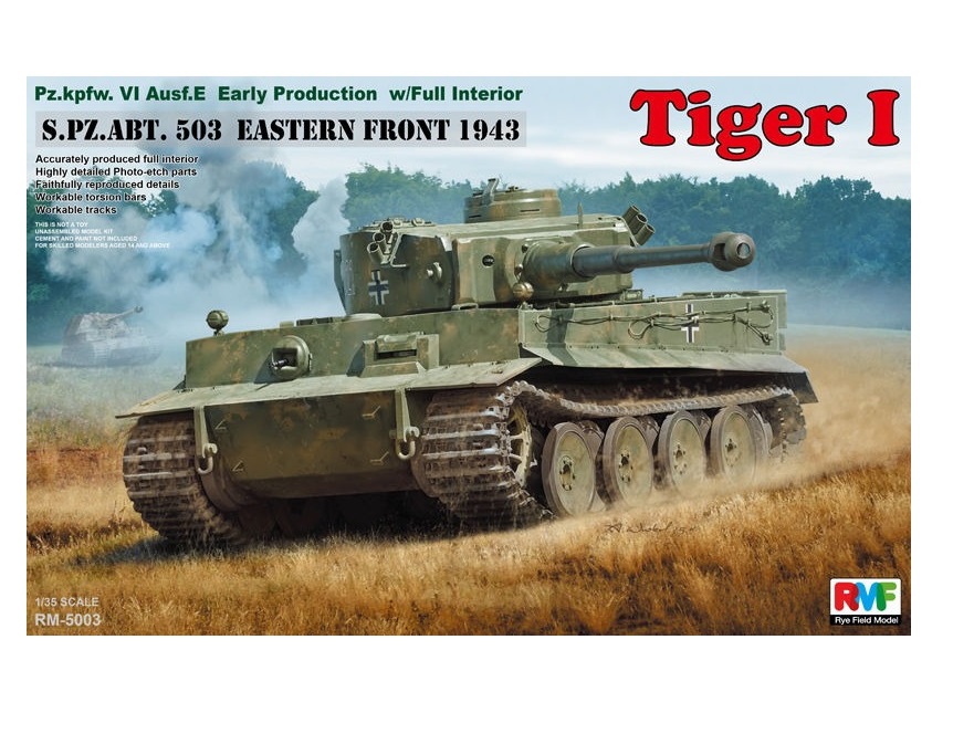 

RM-5003 Rye Field Model 1/35 Pz.kpfw.VI Ausf. E Early Production Tiger I, RM-5003