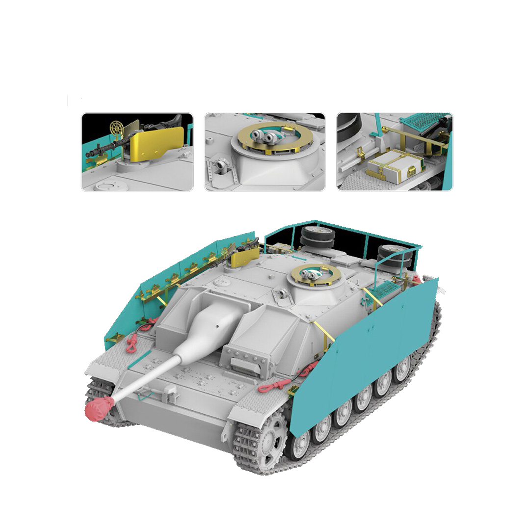 

RM-2046 Rye Field Model 1/35 Набор деталировки для самоходного орудия StuG.III Ausf.G, RM-2046