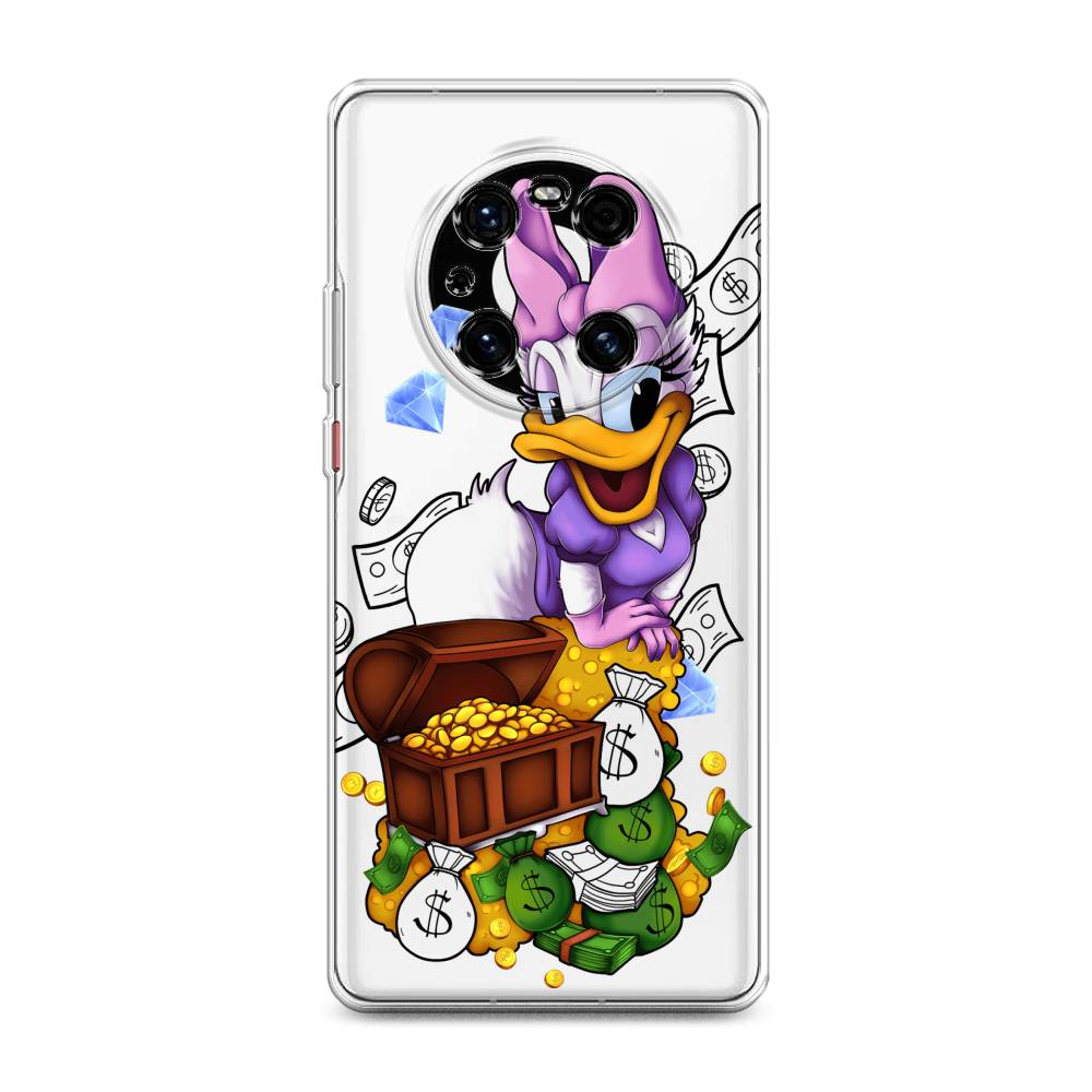 

Чехол на Huawei Mate 40E Pro "Rich Daisy Duck", Коричневый;белый;фиолетовый, 6107550-6
