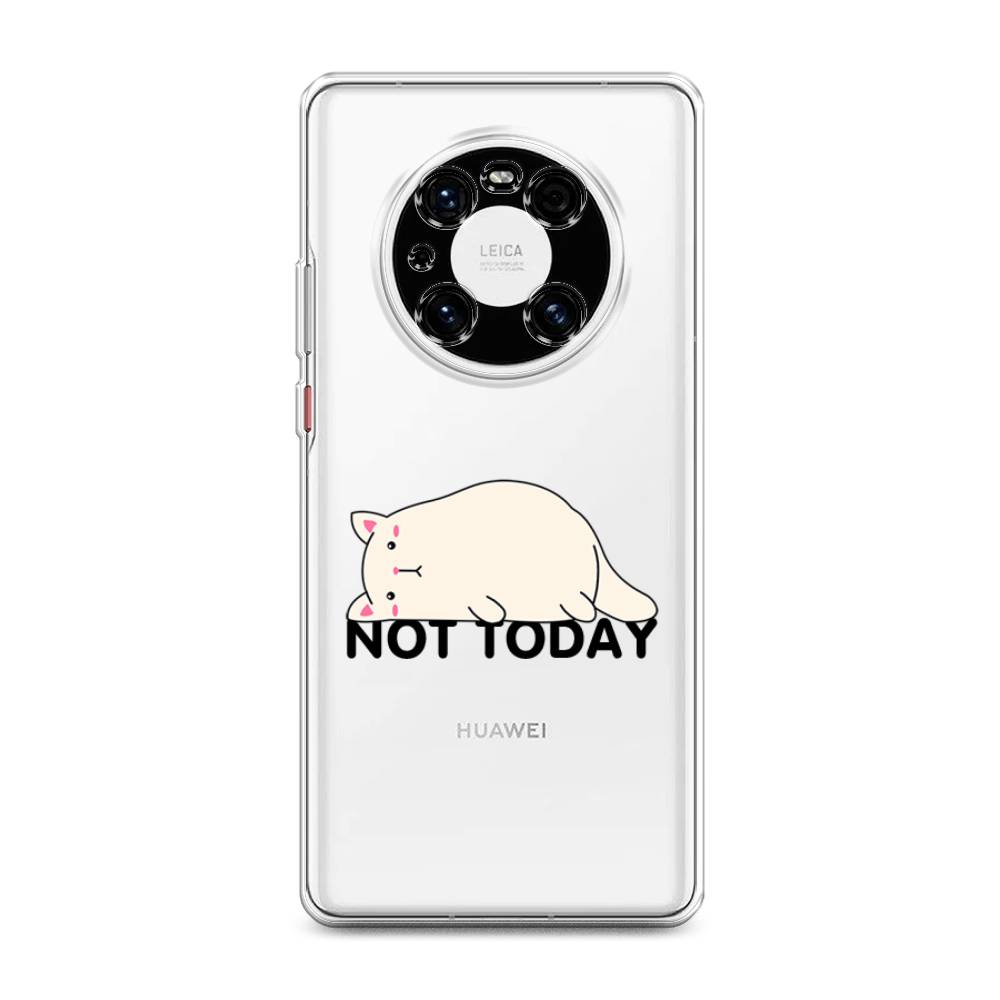 

Чехол на Huawei Mate 40E Pro "Cat not today", Белый;розовый;черный, 6107550-1