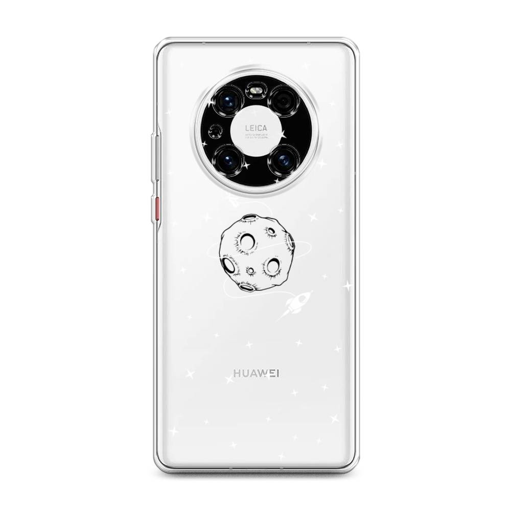 

Чехол на Huawei Mate 40E Pro "Полет вокруг луны", Белый;серый;черный, 6107550-2