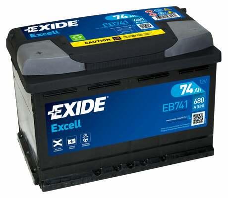Аккумулятор автомобильный EXIDE EB741 74 Ач 100024049004