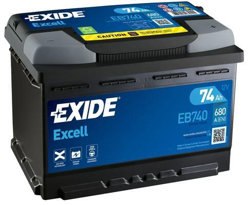 

Аккумулятор автомобильный EXIDE EB740 74 Ач