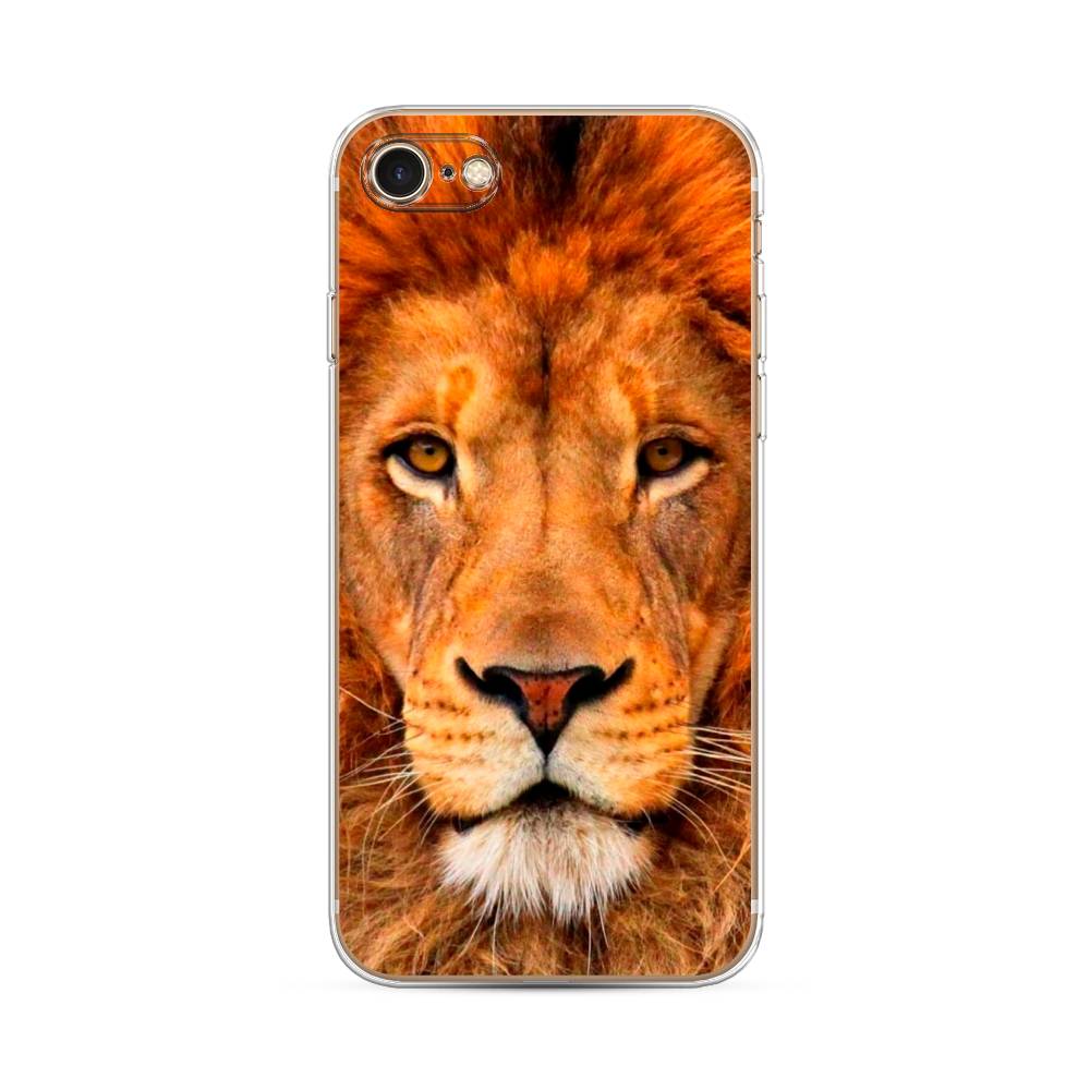 

Чехол на Apple iPhone 7 "Благородный лев", Оранжевый, 10650-1