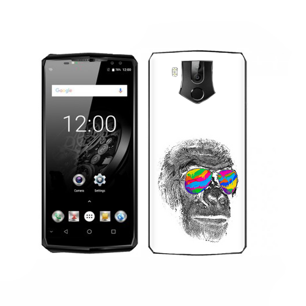 

Чехол MyPads Tocco для Oukitel K10 крутая обезьяна в очках, Прозрачный, Tocco