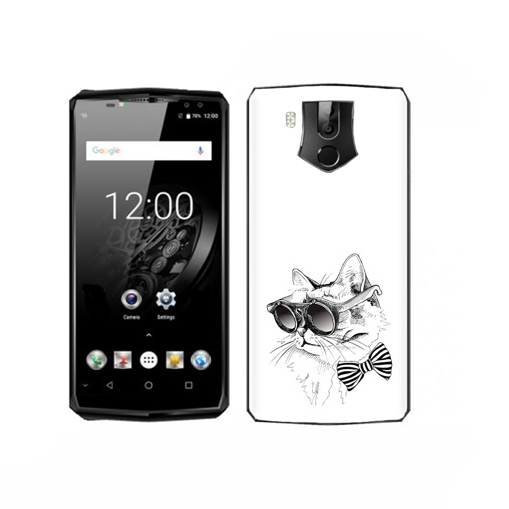 Чехол MyPads Tocco для Oukitel K10 крутая кошка в очках