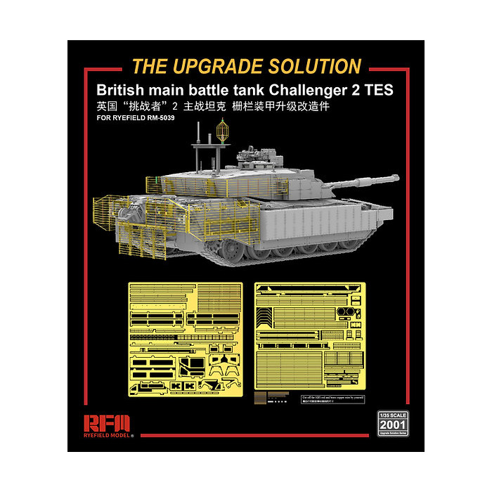 

RM-2001 Rye Field Model 1/35 Противокумулятивные решетки Challenger 2 TES, RM-2001