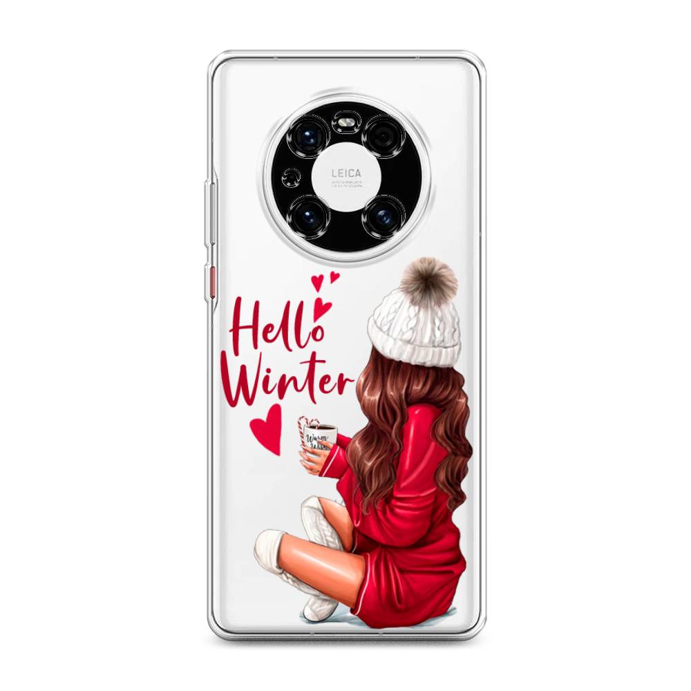 

Чехол на Huawei Mate 40E Pro "Hello winter", Красный;белый;коричневый, 6107550-5