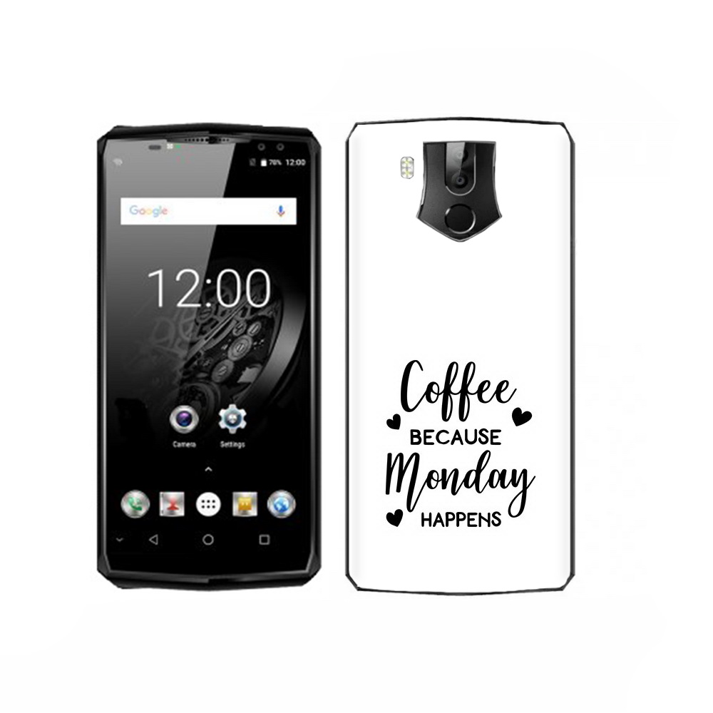 

Чехол MyPads Tocco для Oukitel K10 кофе и понедельник стал счастливым, Прозрачный, Tocco