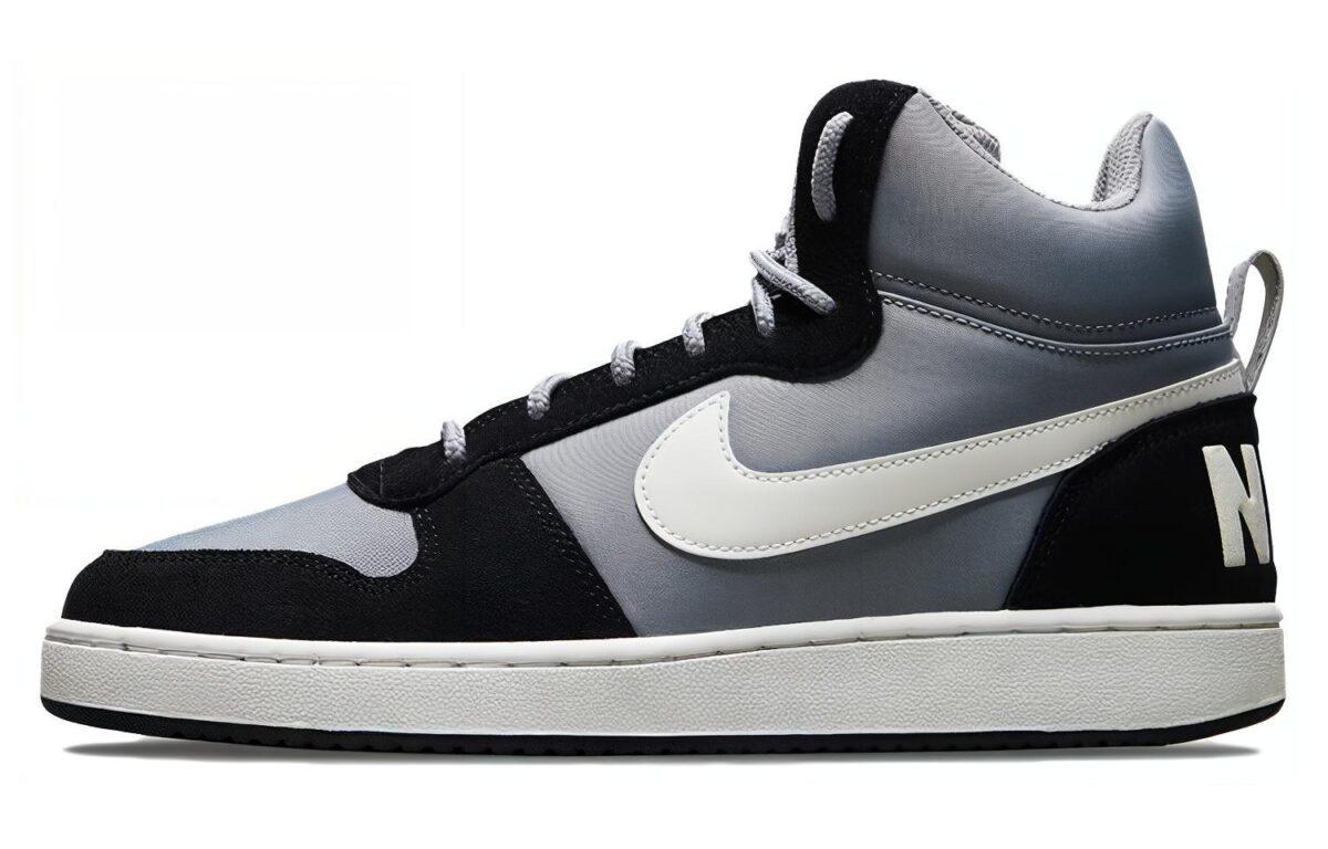 

Кеды унисекс Nike Court Borough Mid Premium серые 45.5 EU, Серый, Court Borough Mid Premium