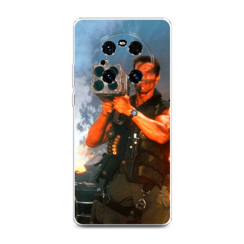 

Чехол на Huawei Mate 40E Pro "Арнольд Шварцнеггер с базукой", Голубой;коричневый, 6107550-6