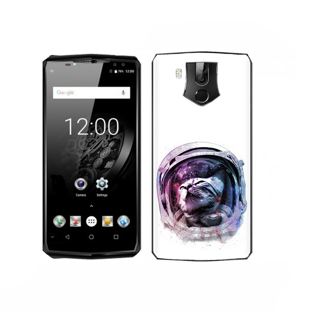 

Чехол MyPads Tocco для Oukitel K10 кот в шлеме, Прозрачный, Tocco