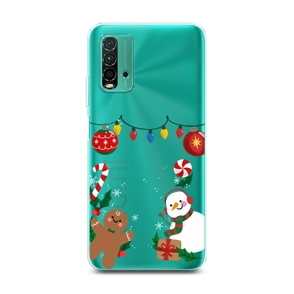

Чехол для Xiaomi Redmi 9T "Новогоднее настроение", Коричневый;красный;зеленый, 39850-5