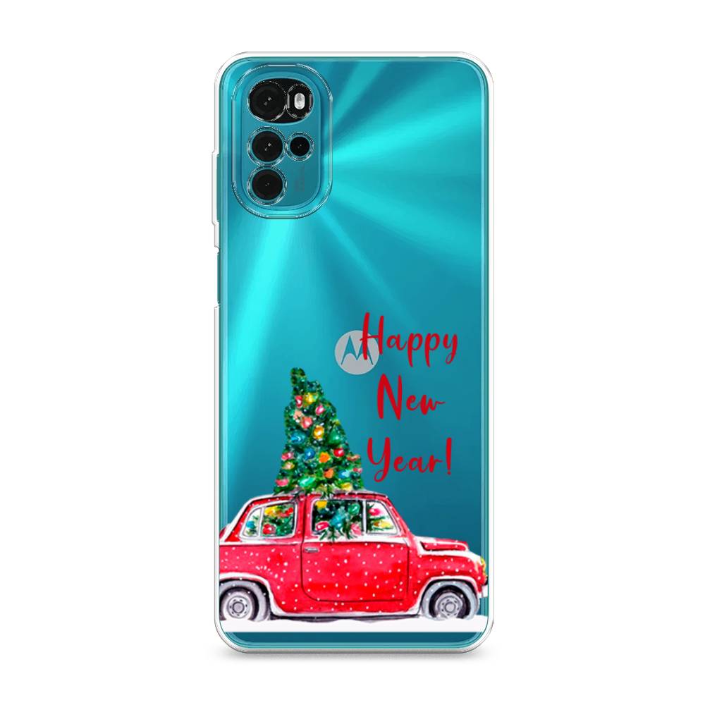 

Чехол на Motorola Moto G22 "Happy New Year", Красный;зеленый, 243150-5