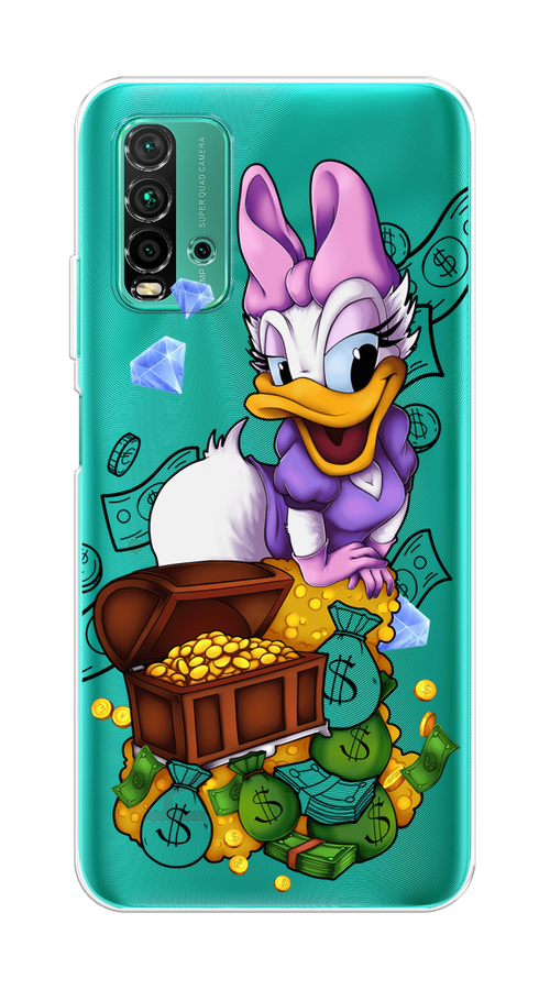 

Чехол на Xiaomi Redmi 9T "Rich Daisy Duck", Коричневый;белый;фиолетовый, 39850-6