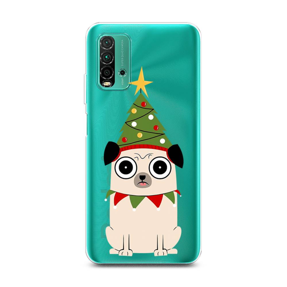 

Чехол для Xiaomi Redmi 9T "Собачка с ёлочкой", Бежевый;красный;зеленый, 39850-1