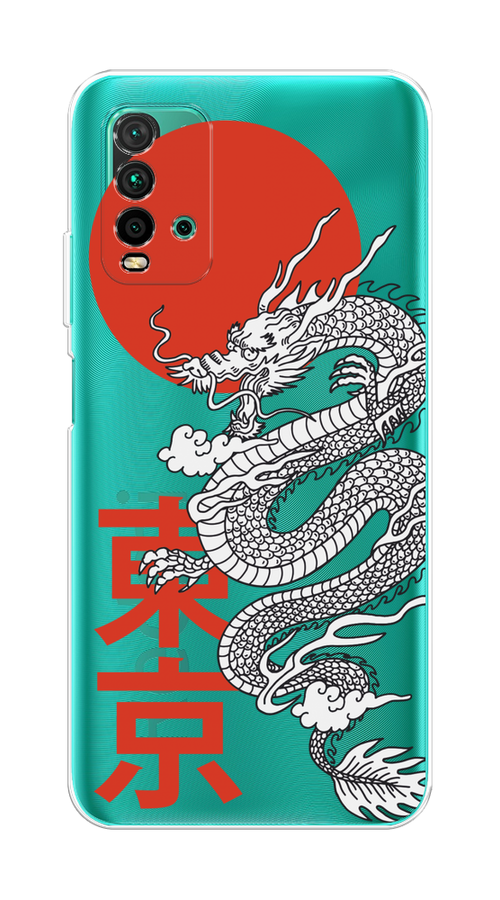 

Чехол на Xiaomi Redmi 9T "Китайский дракон", Черный;красный;белый, 39850-1