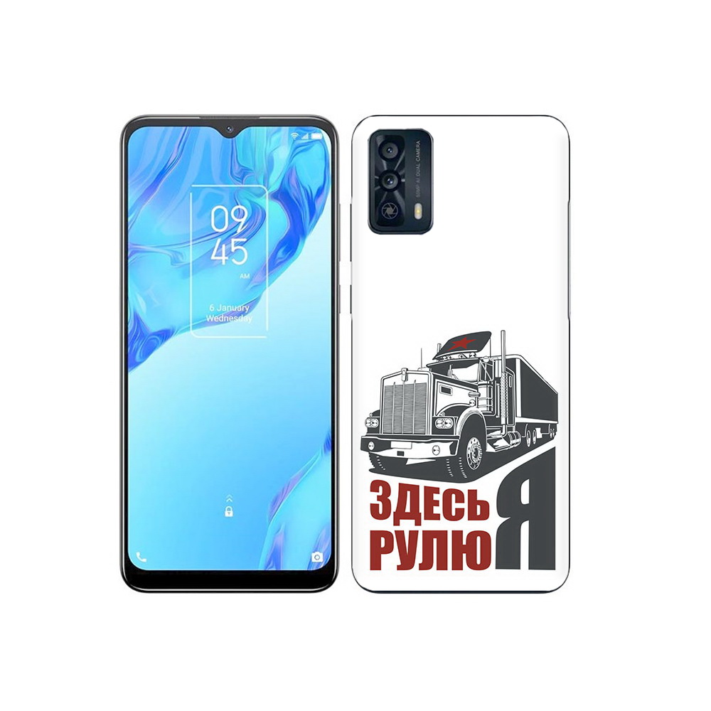 

Чехол MyPads Tocco для TCL 20B здесь я рулю, Прозрачный, Tocco
