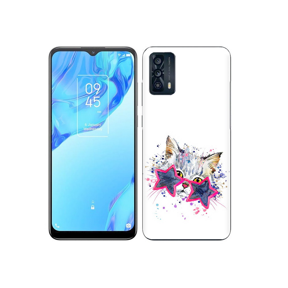 

Чехол MyPads Tocco для TCL 20B звездные очки, Прозрачный, Tocco