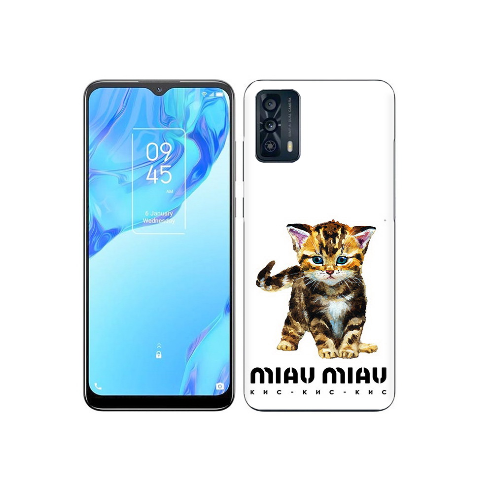 

Чехол MyPads Tocco для TCL 20B Бренд miau miau, Прозрачный, Tocco