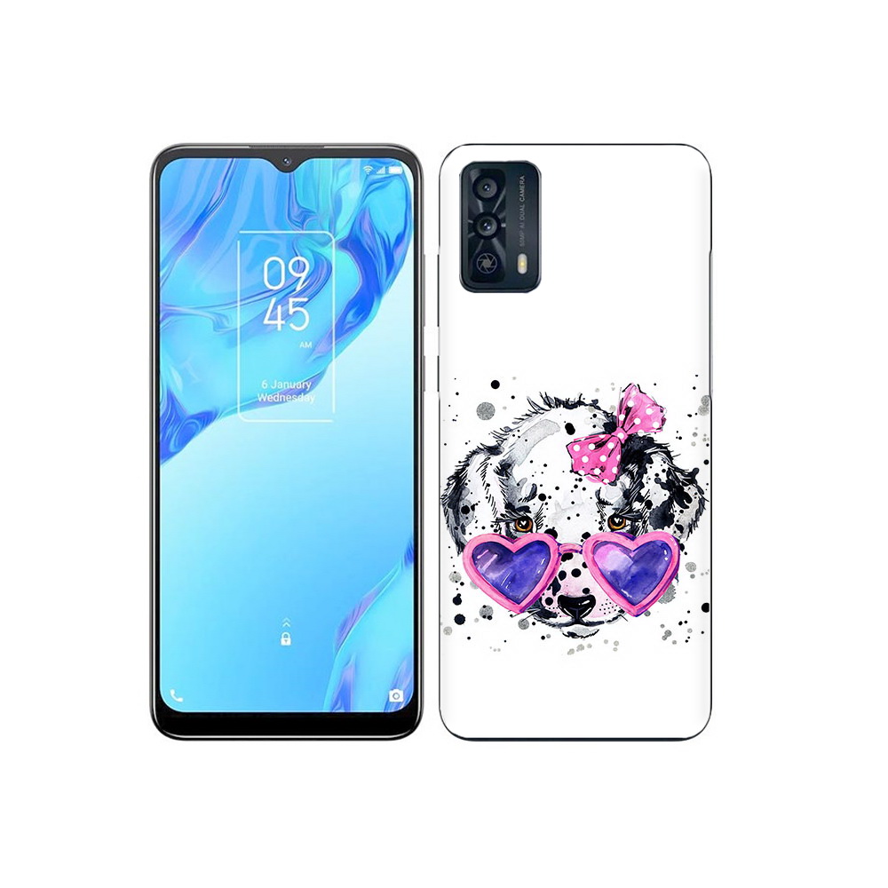 

Чехол MyPads Tocco для TCL 20B долматинец в очках, Прозрачный, Tocco