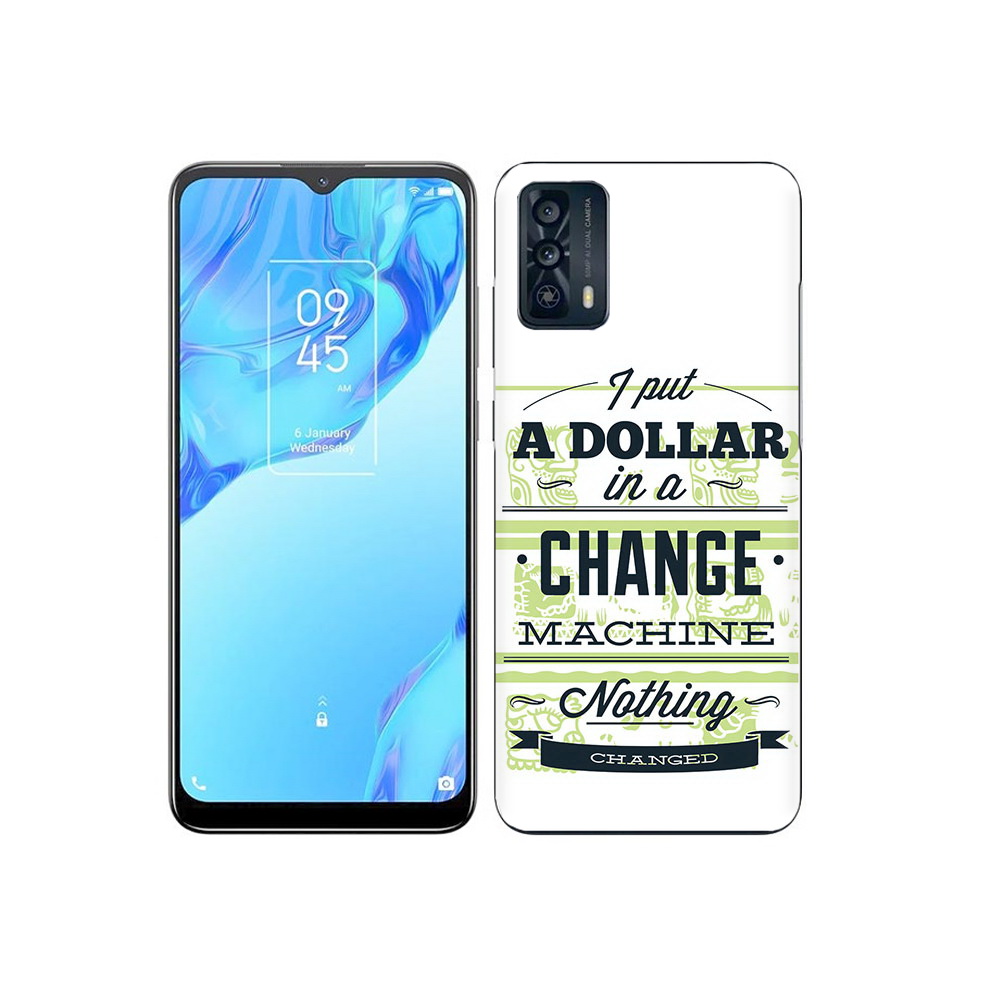 

Чехол MyPads Tocco для TCL 20B доллар надпись, Прозрачный, Tocco