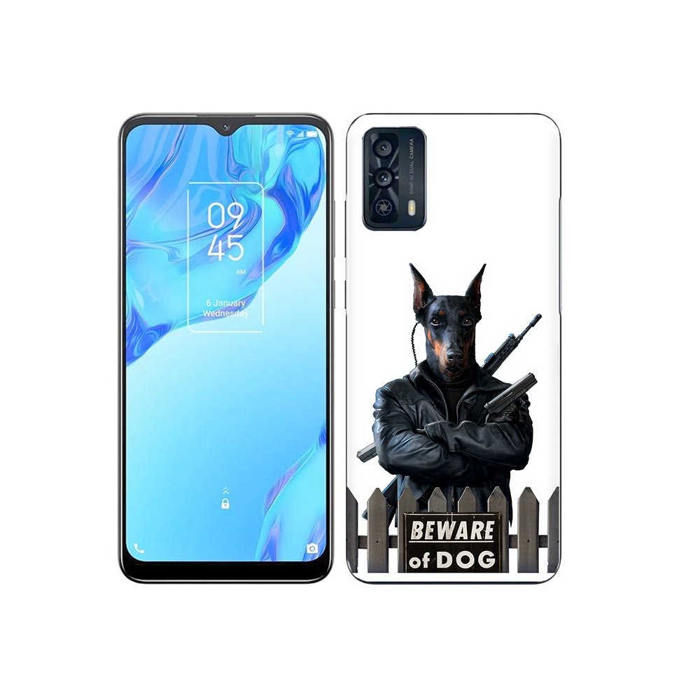 

Чехол MyPads Tocco для TCL 20B доберман, Прозрачный, Tocco