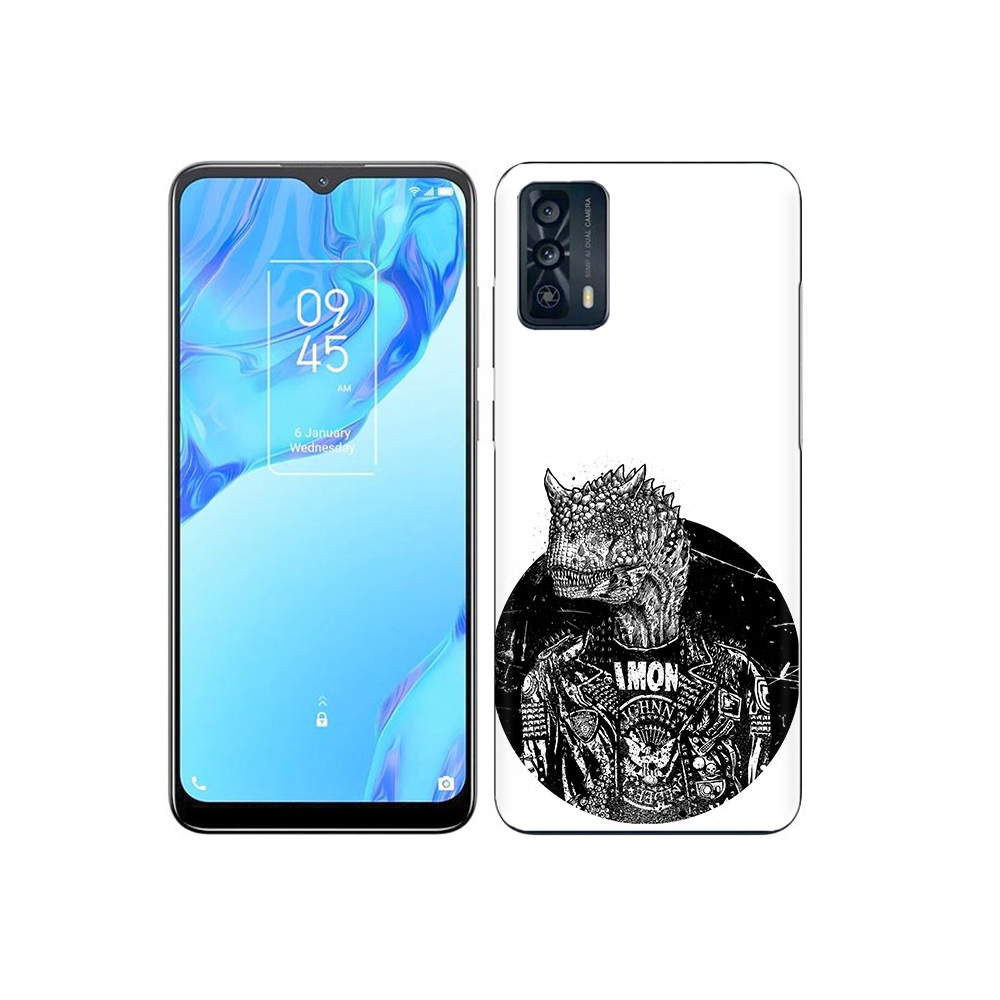 

Чехол MyPads Tocco для TCL 20B динозавр в куртке, Прозрачный, Tocco