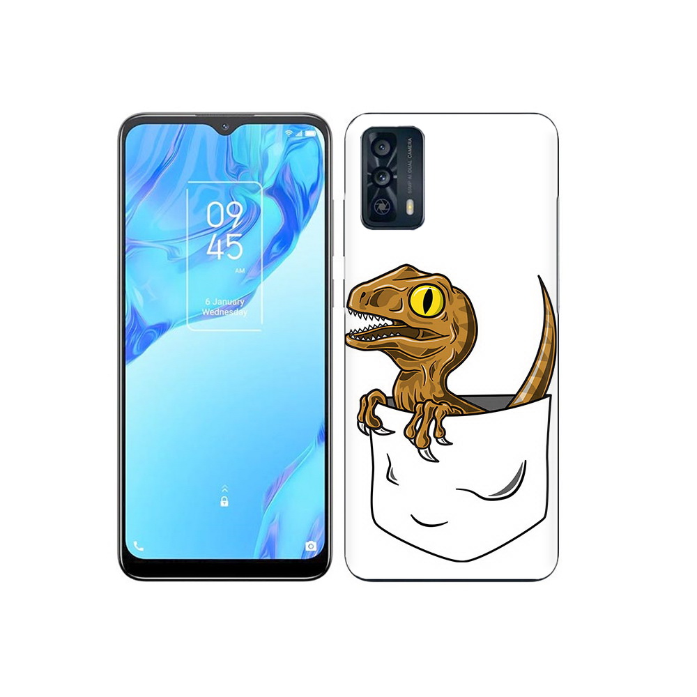 

Чехол MyPads Tocco для TCL 20B динозавр в кармане, Прозрачный, Tocco