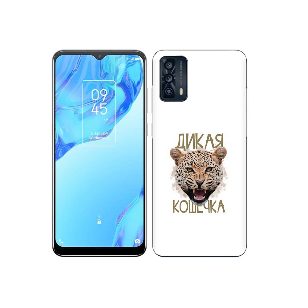 

Чехол MyPads Tocco для TCL 20B дикая кошечка, Прозрачный, Tocco