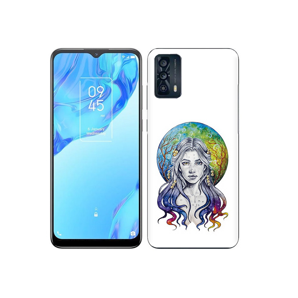 

Чехол MyPads Tocco для TCL 20B девушка с красивыми волосами, Прозрачный, Tocco