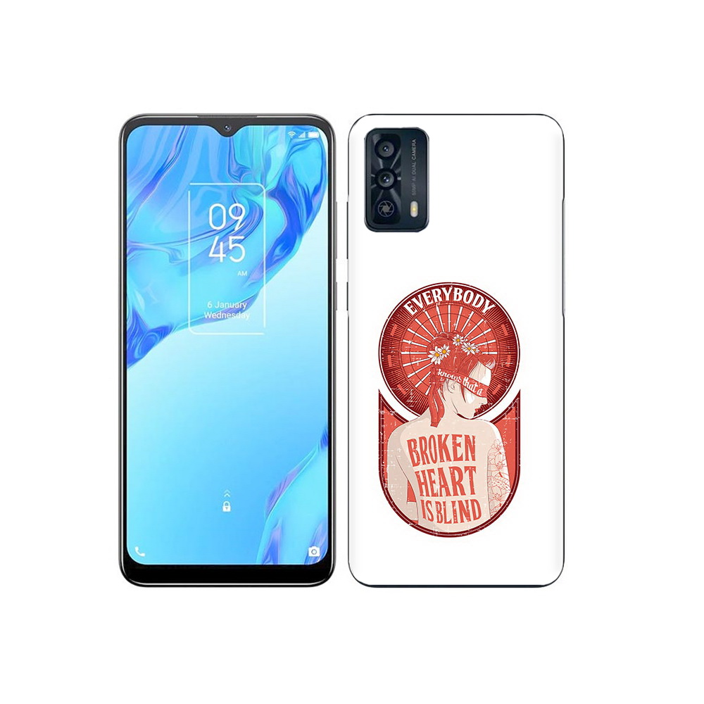 

Чехол MyPads Tocco для TCL 20B девушка разбитое сердце, Прозрачный, Tocco