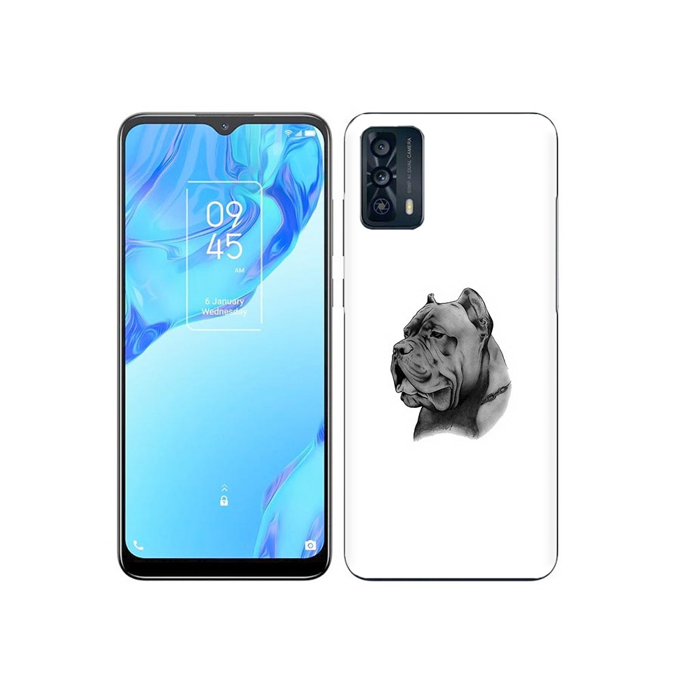 

Чехол MyPads Tocco для TCL 20B грозный бульдог, Прозрачный, Tocco
