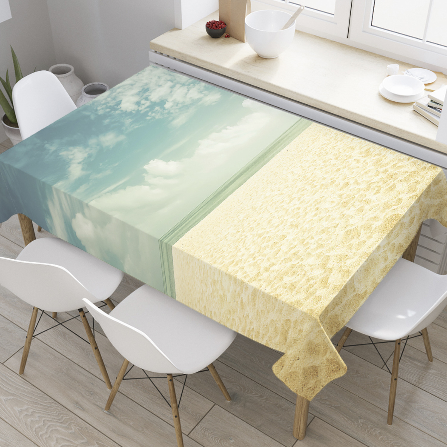 

Скатерть прямоугольная JoyArty "Жаркий горизонт" из оксфорда, 120x145 см, Жаркий горизонт